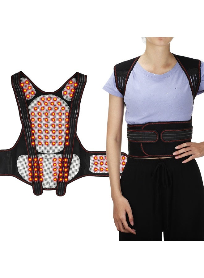 general Self-Heating Magnetic Shoulder & Back Support Brace - Multi-Size Neck Shoulder Heat Therapy Wrap for Pain Relief & Muscle Relaxation - Image 1