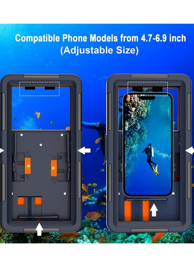 Generic - IP68 Waterproof Case for IPhone 16/Plus/Pro/Pro Max,Universal Diving Underwater Phone Case,Sealed Photography Protective Cover Suitable Swimming & Snorkeling - Image 1