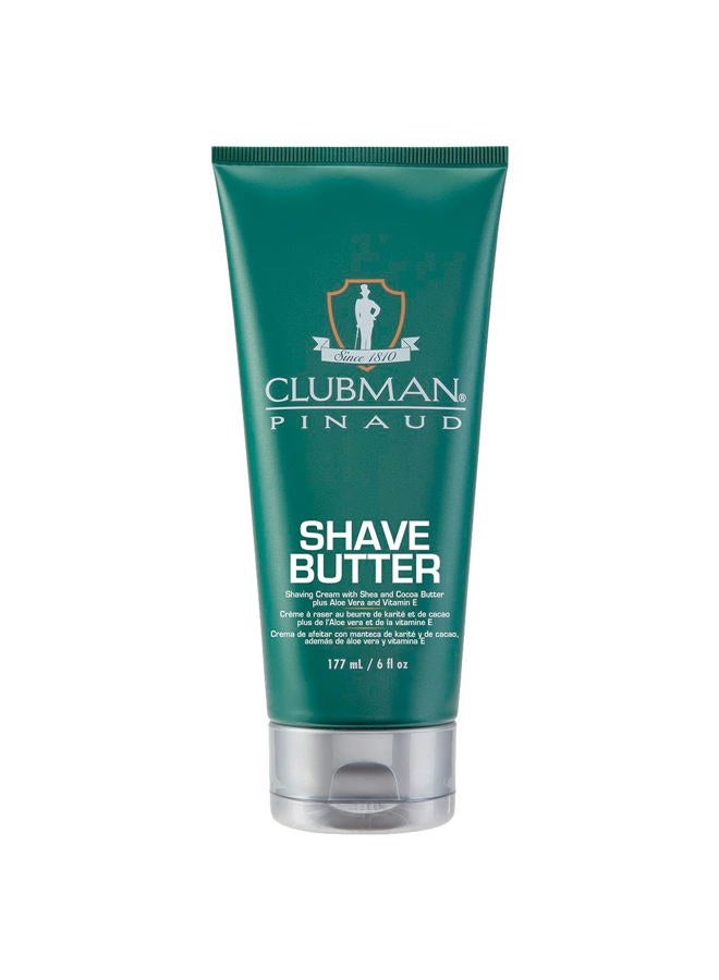 Clubman Shave Butter, Green, 6 Ounce