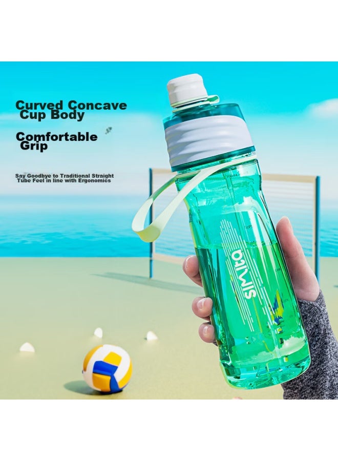 Simita Spray Sports Water Bottle Large Capacity, Children'S Summer Plastic Tritan Water Bottle, Men'S And Women'S Cycling Drinking Water Bottle - Image 1