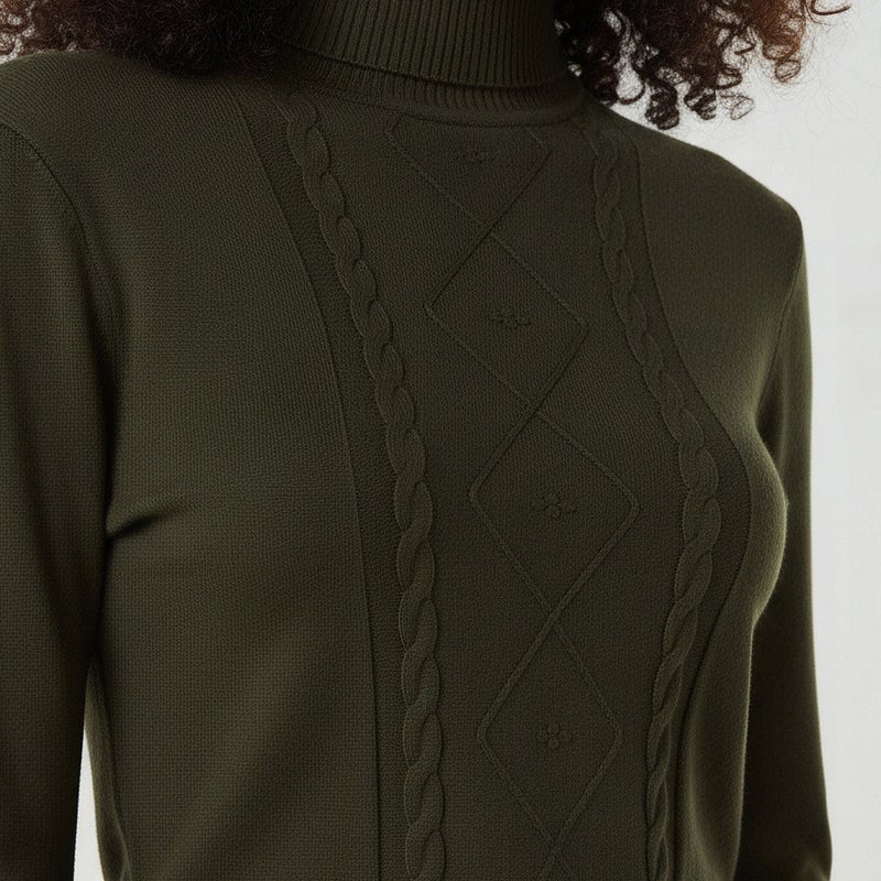 2Xtremz Textured High Neck Tricot Sweater - Image 4