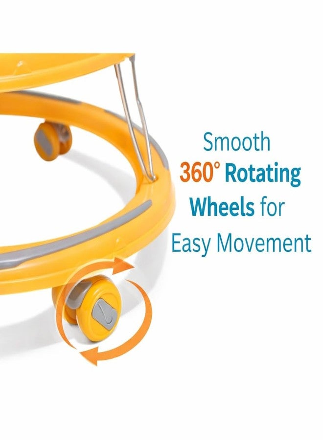 Maanit Baby Walkerr for Kids, Foldable Walkerr with Parent Control Handle | Walkerr for Baby with Music & Light, | Walkerr for 6-12 Months Boy & Girl (Yellow) - Image 2