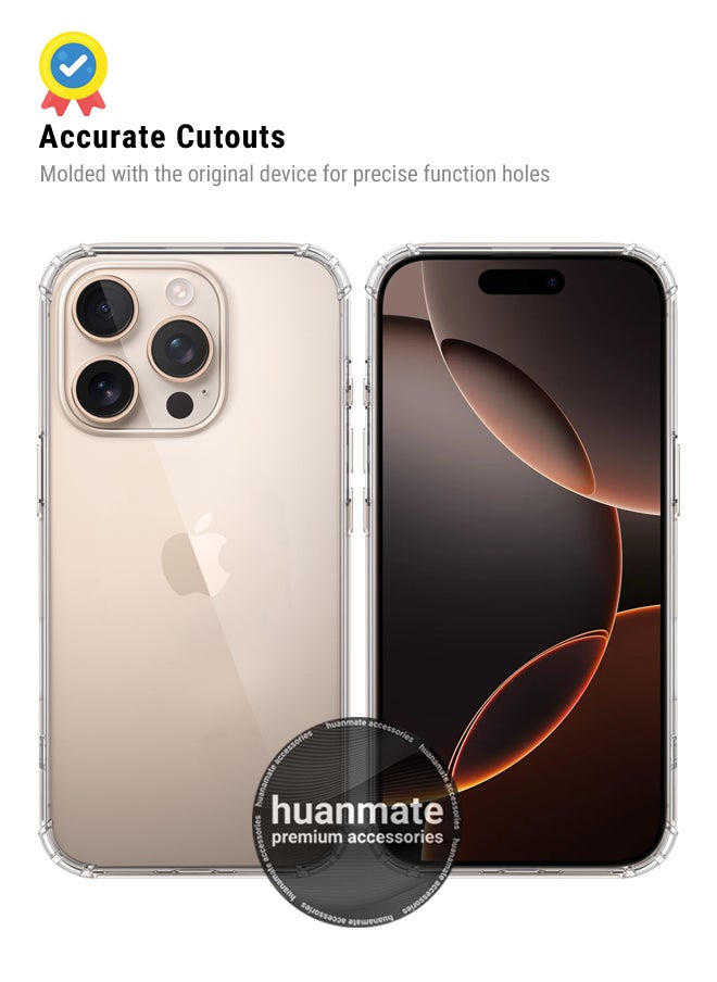 Apple iPhone 16 Pro Max Shock Proof Case Cover - Ultra Clear, Durable & Accurate Cut-outs - Scratch, Dust & Smudge Protection - Clear Silicon Back Cover for Apple iPhone 16 Pro Max - pzsku/Z02076935F00559F4EBE7Z/45/_/1726431387/ddd166fa-6d94-4ec6-82b7-1376ccd73347