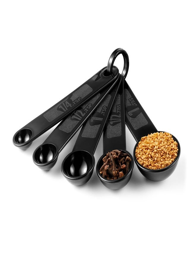 BAKKENMASTER Precision Measuring Spoon Set - 5-Piece l Kit for Accurate Cooking & Baking - Easy Nesting, Dishwasher Safe - Essential Kitchen Tools - Image 1