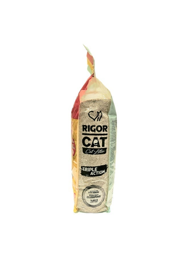 ريجور رمل قطط 10لتر برائحة البرتقال ثلاثي الفاعلية - Image 3