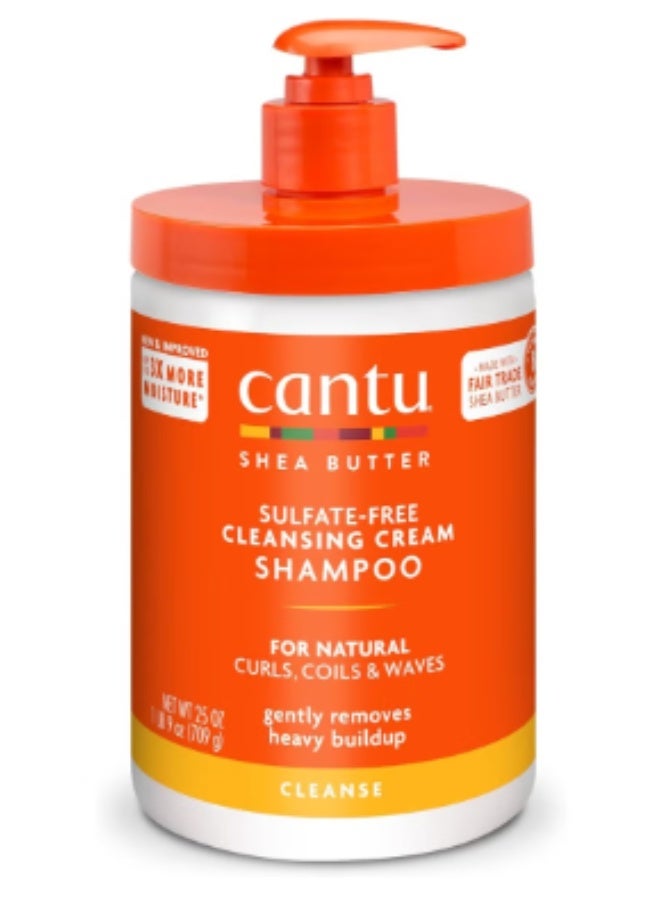 CANTO Cantu Shea Butter Cleansing Cream Shampoo for Natural Hair, 710 ml (Packaging May Vary)