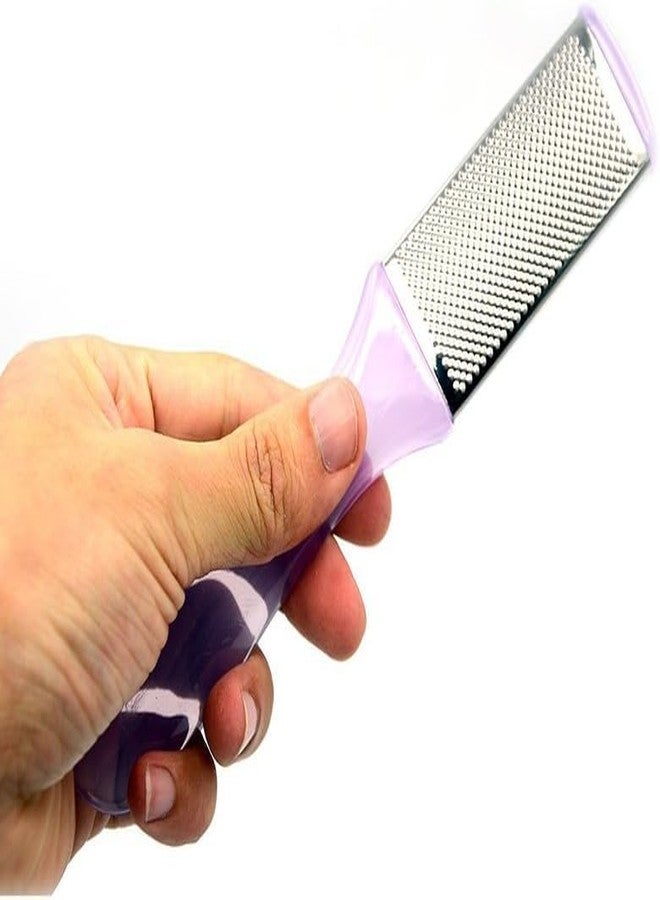 AISHU Stainless Steel Dual Sided Pedicure Foot File Foot Scraper 2pcs (Random Color) - Image 5