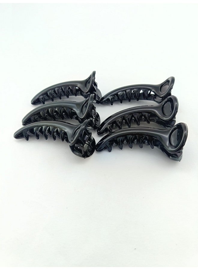 advancedestore Hair Clip Self Lock Plastic Hair Clips Hair Clutchers For Women And Girls Non Metal Banana Hair Clips Daily Use Multicolour (pack of 12) - Image 2