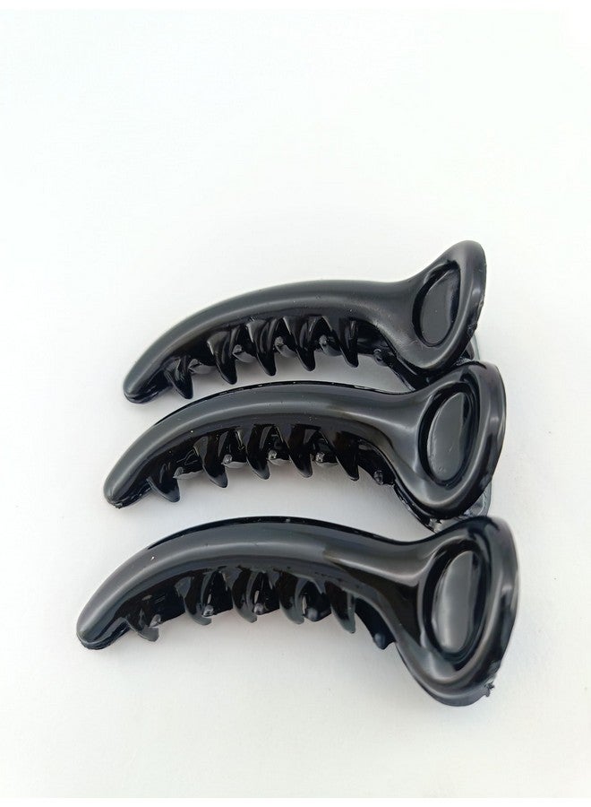 advancedestore Hair Clip Self Lock Plastic Hair Clips Hair Clutchers For Women And Girls Non Metal Banana Hair Clips Daily Use Multicolour (pack of 12) - Image 3