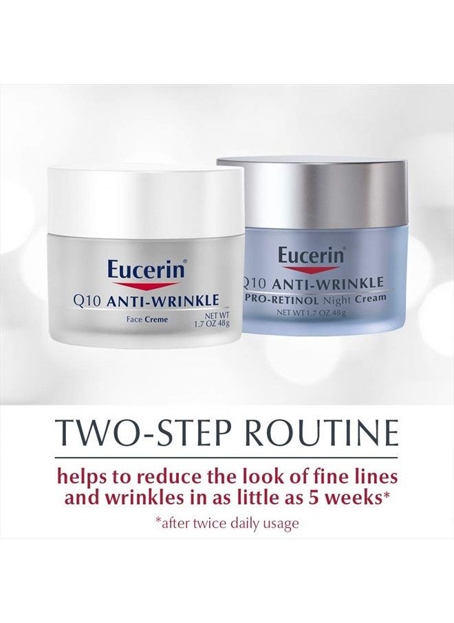 Eucerin Q10 Anti Wrinkle Face Cream Bundle, Day Cream and Night Cream For Face, 1.7 Ounce (Pack of 2)  - Image 2