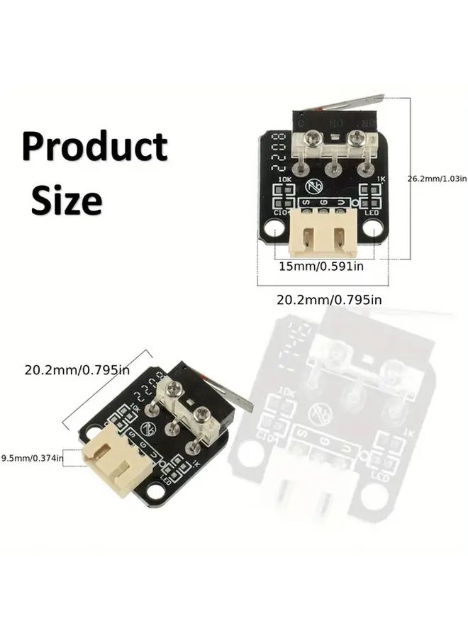 5 PCs 3D Printer Limit Switch Kit for Ender 3 Series Cr10 V3 S4 Upgrade - Image 2