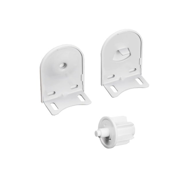 3840mm Roller Blind Repair Kit Mount Window Shade Brackets Curtain Roller Blind Accessories for Electric Blinds with 1 12 Tube 1 Pair White