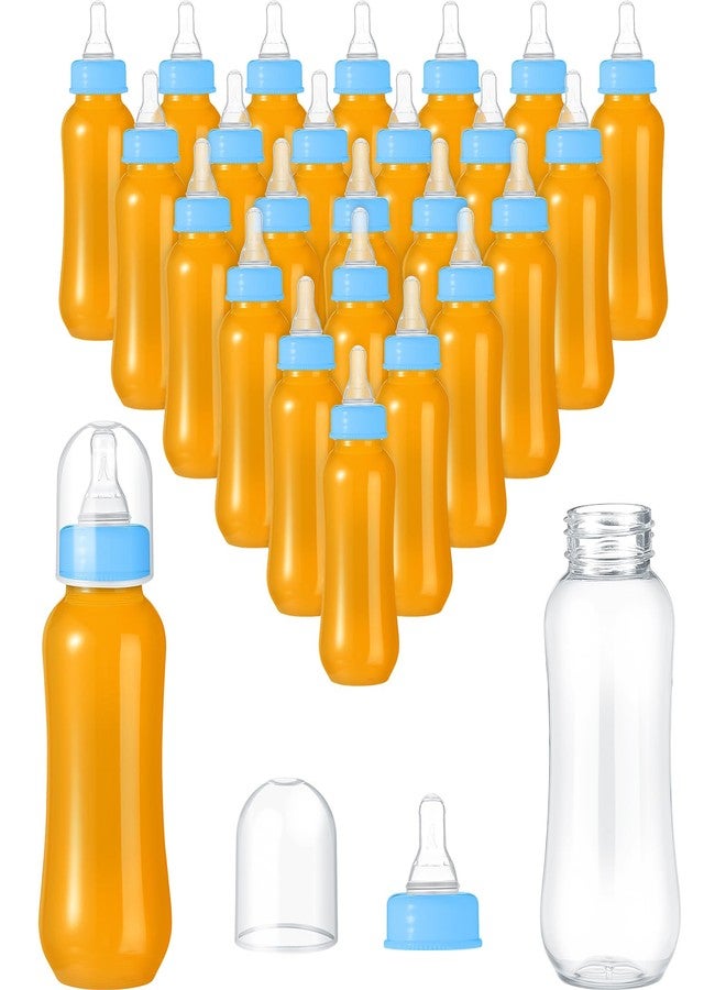 Norme Baby Shower Bottles 9.5 oz Plastic Baby Bottles Chug Sign Shower Game Party Favors Baby Bottles Bulk for Baby Shower Decorations Gender Reveal Gifts(Blue, 24 Pcs) - Image 1