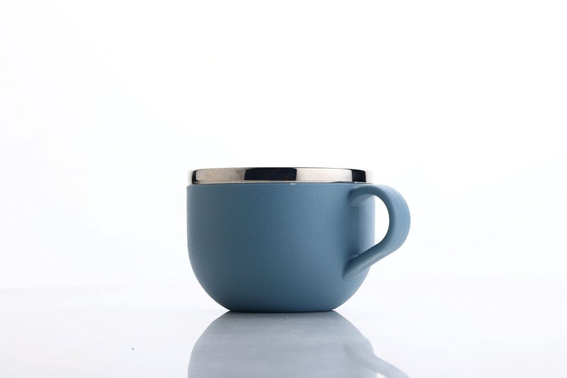GANESH Stylish Durable Coffee/Tea/Milk Mug Plastic with Stainless Steel Inner Mug Cup with Handle, Portable & Easy Clean for Kids & Adult (Set of 6, Multi Color, 900 ml) - Image 5