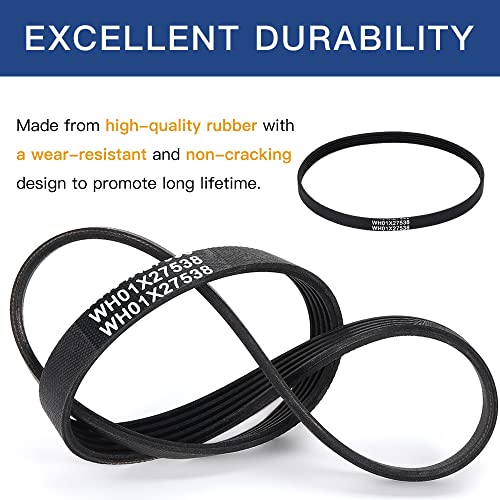Reyhoar WH01X27538 Washer Drive Belt, Fit for GE, Hotpoint Clothes Washing Machine, Replaces AP6328256, 4587903, PS12299369 - Image 5
