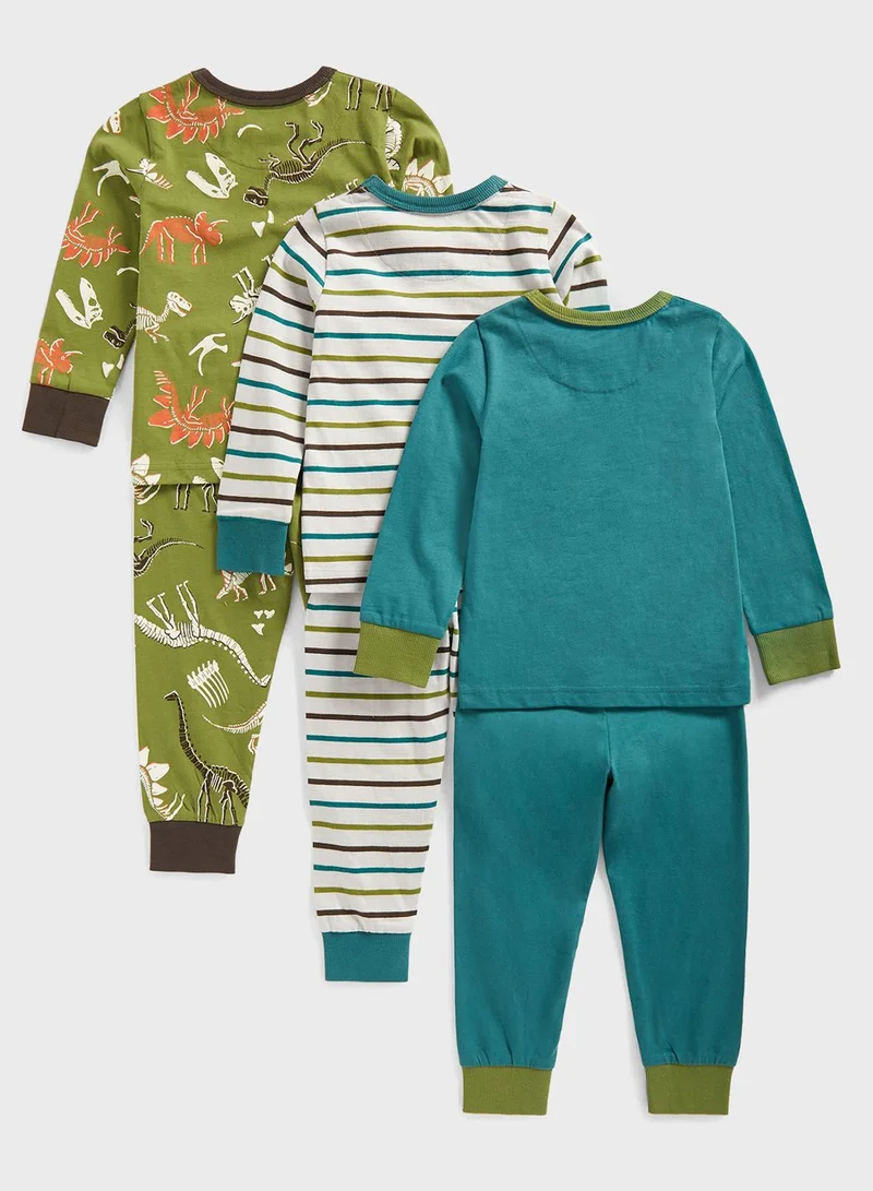 mothercare Kids 3 Pack Assorted Sweatshirt & Sweatpants Set