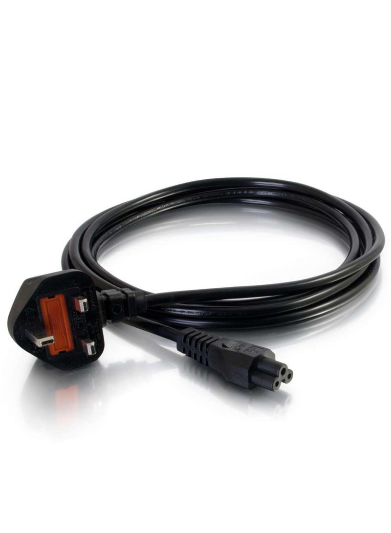 erorex 0.5m UK Laptop Power Cord (BS 1363 to IEC 60320 C5) Black - Image 2