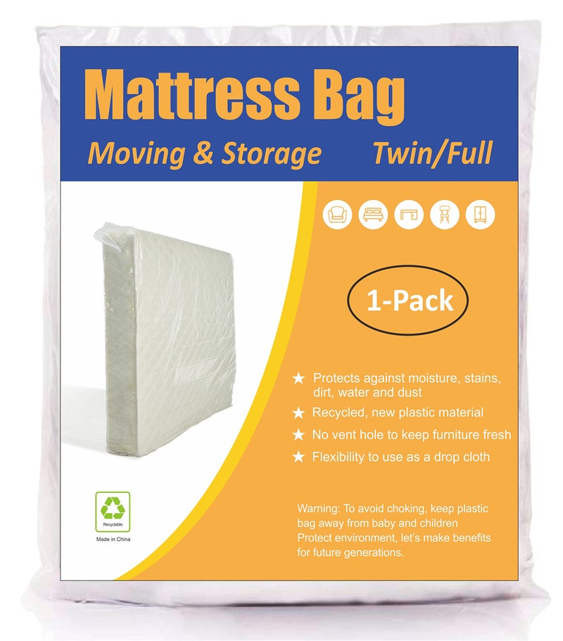 ComfortHome ComfortHome Mattress Bag for Moving and Storage Twin and Full Size 1 Pack 