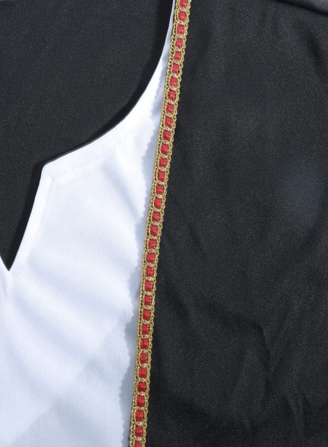 Wizland Adult Men Pirate Costume Sea Captain Adult Halloween Costumes Men's Pirate Outfit for Dress Up Party M - Image 5