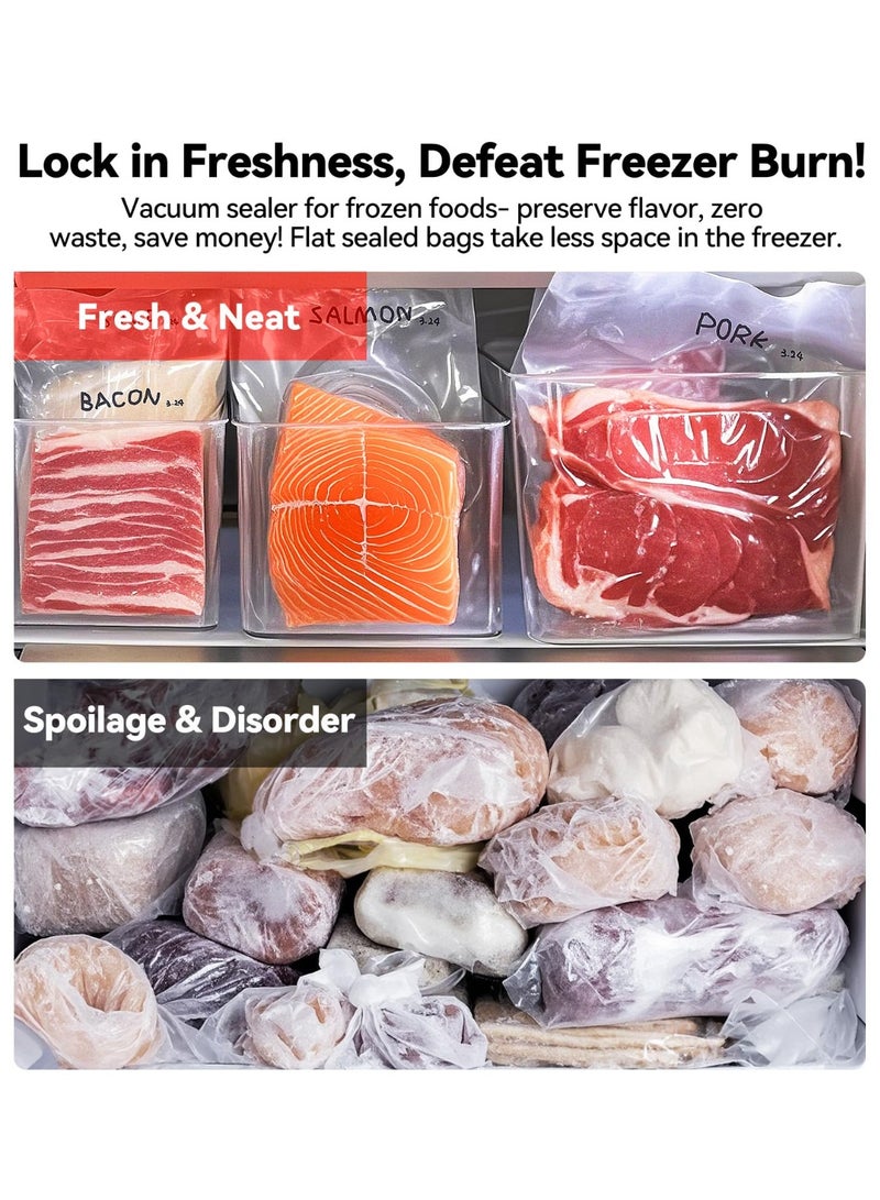 جوبيلين جهاز تفريغ الهواء، جهاز ختم الطعام التلقائي، نظام إغلاق الهواء لتفريغ الطعام لتخزين الطعام وحفظ الطعام وأوضاع الطعام الجافة والرطبة - Image 4