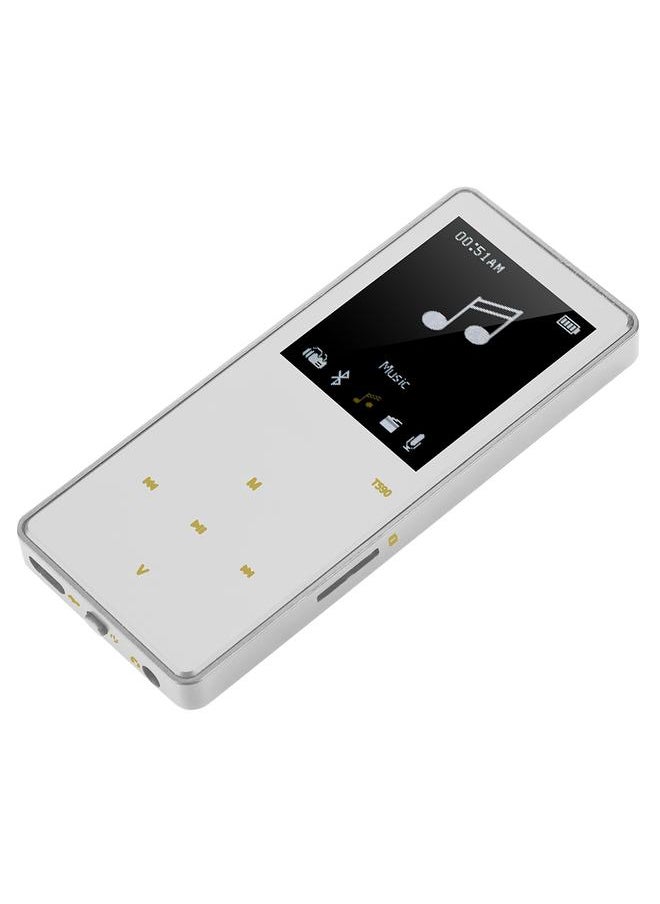 Thoraya 8G Portable Mini Bluetooth HIFI Lossless MP3 Music Player with Touch Screen TF Card (Silver)  - Image 5
