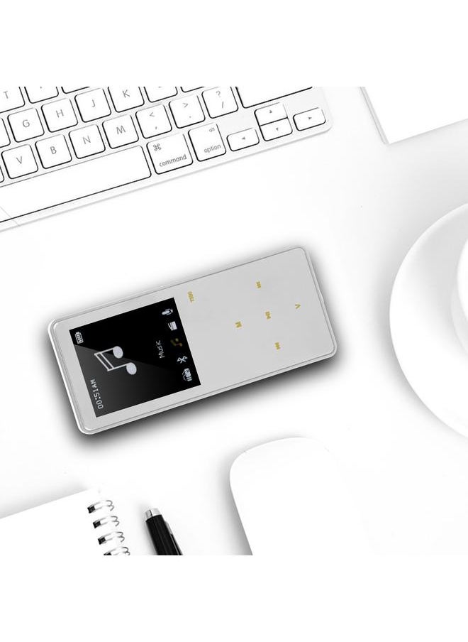Thoraya 8G Portable Mini Bluetooth HIFI Lossless MP3 Music Player with Touch Screen TF Card (Silver)  - Image 4