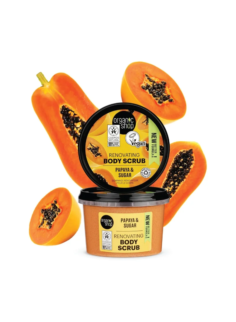 Organic Shop Organic Shop Renovating Body Scrub Papaya, 250 ml
