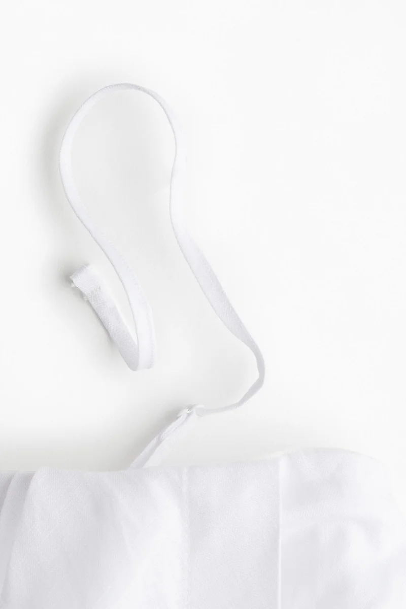 H&M Linen bandeau dress