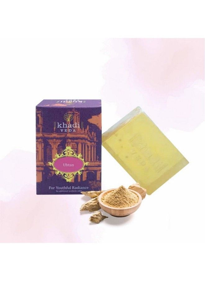 khadi veda - Ubtan Tvacha Nikhar Premium Bathing Soap Bar For Youthful Radiance & Untimate Beaty 100 Gm Each(Pack Of 2) - Image 1