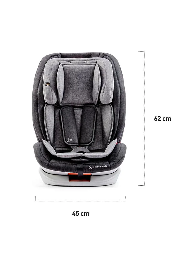 Kinderkraft Car Seat Oneto3 With Isofix System Black/Grey, 0 - 2 Months