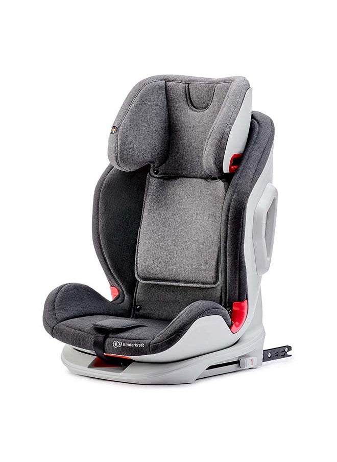 Kinderkraft - مقعد سيارة Oneto3 مع نظام Isofix - أسود ورمادي - Image 1