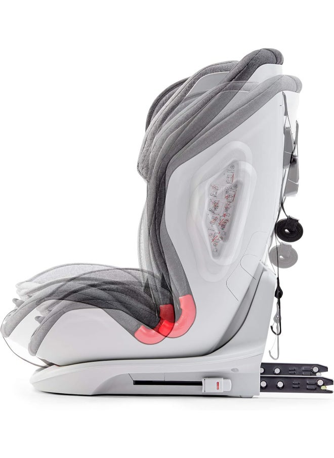 Kinderkraft - مقعد سيارة Oneto3 مع نظام Isofix - أسود ورمادي - Image 1