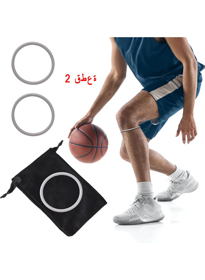 Depend 2PCS Patella Knee Pads, Thin Patella Strap Basketball Knee Strap, Strap Rubber Band Knee Brace, Elastic Fixed Protective Strap For Working Out Basketball Running (Gray)  - Image 1