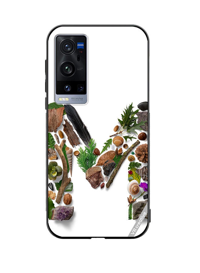 VR CREATIVE Protective Case Cover For Vivo X60 Pro Plus Alphabet M Design Multicolour - Image 1