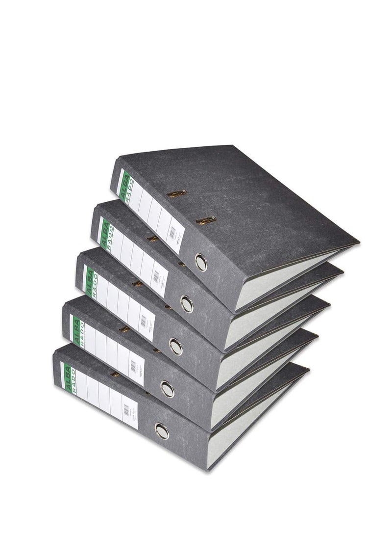 Alba Rado - ALBA RADO Lever Arch Box Files, Foolscap Size(210x330mm), 8cm Spine Size, Fixed Mechanism 5 pcs - Image 1