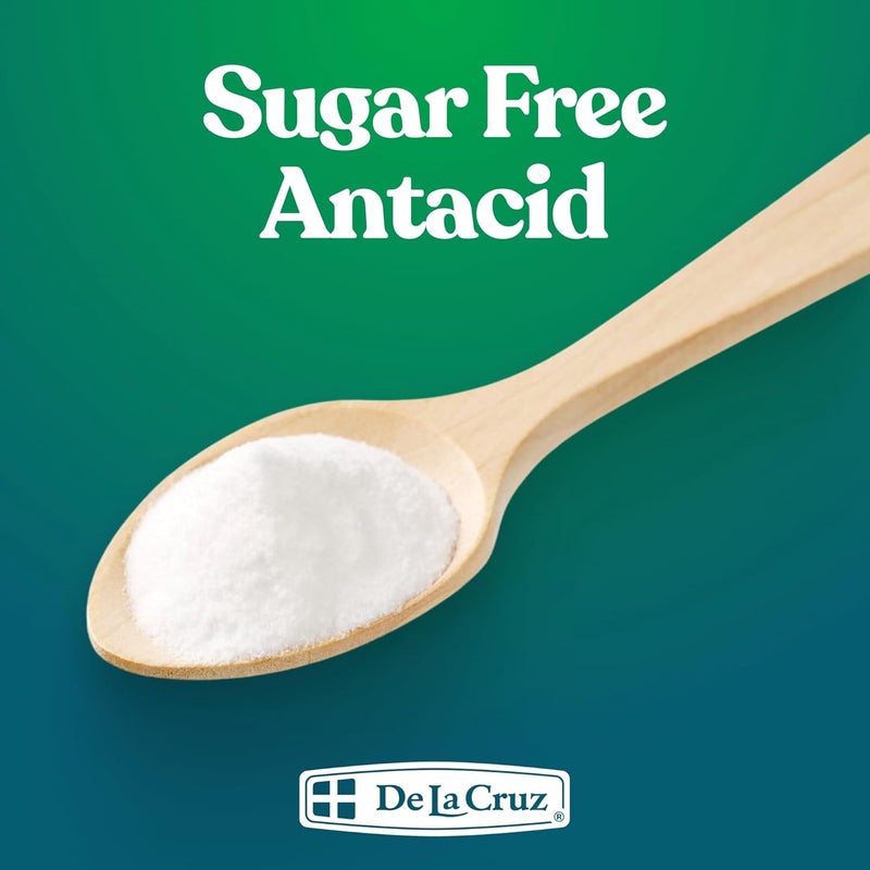 De La Cruz بيكربونات الصوديوم النقية درجة USP بيكربونات الصودا 100% بيكربونات خبز خالية من الألمنيوم مسحوق مضاد للحموضة للحموضة المعوية عسر الهضم معبأ في الولايات المتحدة 4 أونصات زجاجتين - Image 3