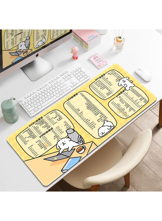 Home Office Desktop Extension Pad Laptop Keyboard Hand Pad Small Fresh Mouse Pad Shortcut Key Complete Book-Color:300x800mm5mm-Pattern:Yx-1077【lying Flat, Lying Flat】