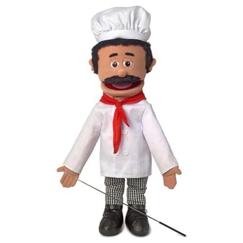 Silly Puppets 25 Chef Luigi Full Body Ventriloquist Style Puppet - Image 1