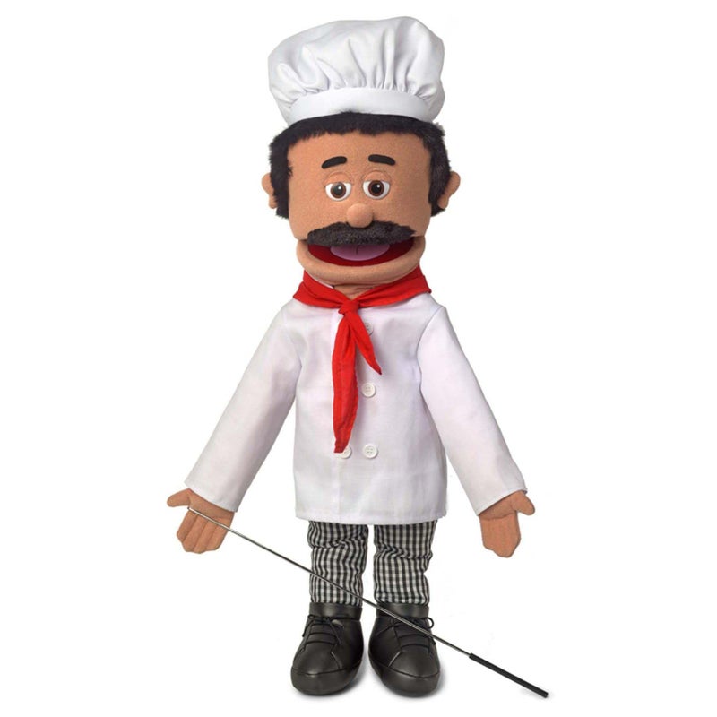 Silly Puppets 25 Chef Luigi Full Body Ventriloquist Style Puppet - Image 2
