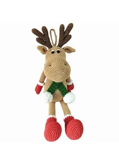 Happy Threads Happy Threads, Handcrafted Crochet Christmas Soft Toy- Rumpy Boy, Festive Home Decor Items, Suitable for Christmas Decorations at Home,Office and Other Spaces 