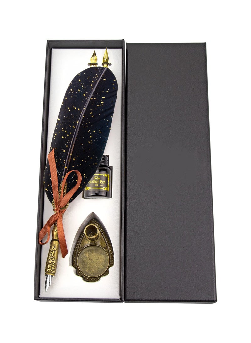 KASTWAVE Calligraphy Pen Set, Feather Pen, Calligraphy Pen Set, Quill And Ink Set, Calligraphy Set For Beginners, Feather Pen And Ink Set, Quill Pen And Ink Set, Quill Pen - Image 1