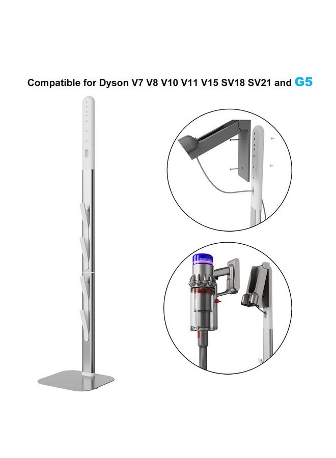 فوهو حامل مكنسة كهربائية Foho متوافق مع V7 V8 V10 V11 V12 V15 G5 SV21 SV18، حامل تخزين من الألومنيوم متوافق مع المكانس الكهربائية اللاسلكية المحمولة باليد - Image 1