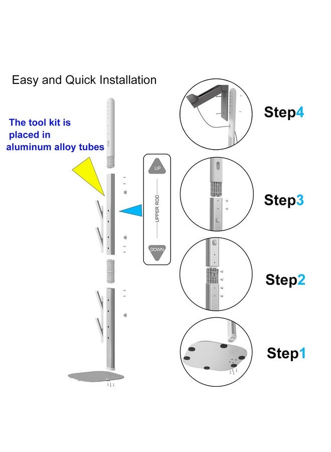 فوهو حامل مكنسة كهربائية Foho متوافق مع V7 V8 V10 V11 V12 V15 G5 SV21 SV18، حامل تخزين من الألومنيوم متوافق مع المكانس الكهربائية اللاسلكية المحمولة باليد - Image 2