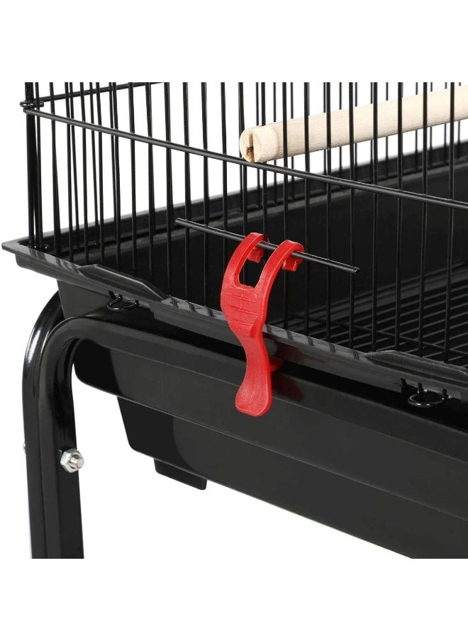 Egardenkart Roof Top Large Bird Cage With Rolling Stand For Cockatiel Sun Conure Parakeet  - Image 5
