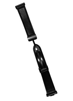 Watch Compatible with Huawei Watch Fit 3 Magnetic Watch Band Soft Silicone Top Layer Woven Leather Watch Band - Magnetic Closure Watch Band - Fashion and Stylish Strap - Men Women Black  - Image 2