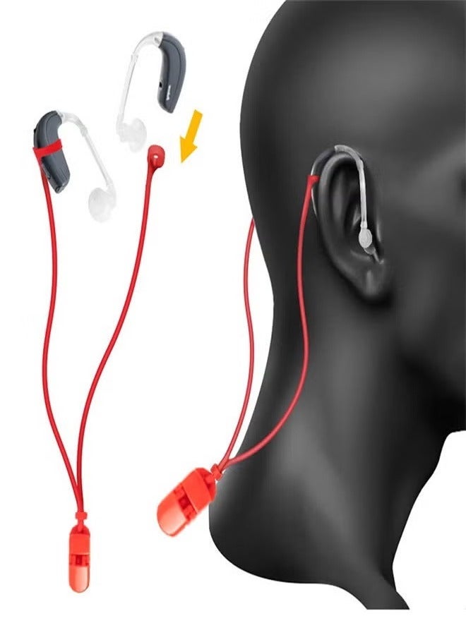 Tingoton 5 Pieces Hearing Aid Accessories for Adults, Seniors, Kids - Adjustable Hearing Aid Clip, Hearing Aid Holder with Clip, Anti-Lost Hearing Aid Lanyard Straps for Various Hearing Devices.  - Image 2