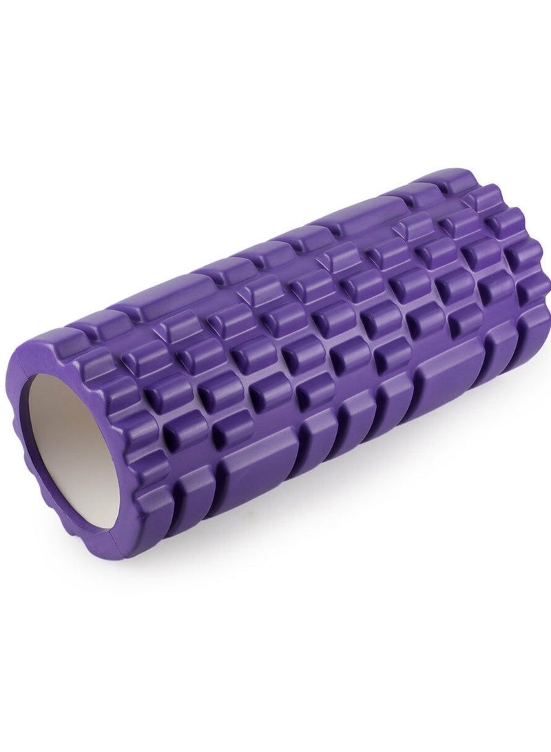Generic Yoga Foam Roller for Deep Tissue Massage Muscle with Carry Bag, Purple - Image 4