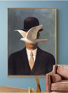 famous,painting,art,man,in,a,bowler,hat,canvas,painting,printing,posters,prints,wall,pictures,living,room,decor,home,decoration