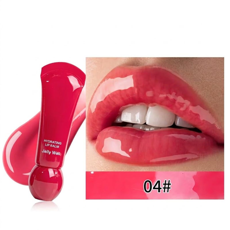 JELLY WET SHINE High Pigment Glossy Long Lasting OIL Therapy Glossy Lip Gloss | Nourishing & Hydrating Gloss | Lightweight, Highly Pigmented and One Swipe Application-7.8ML (N-4) - Image 1