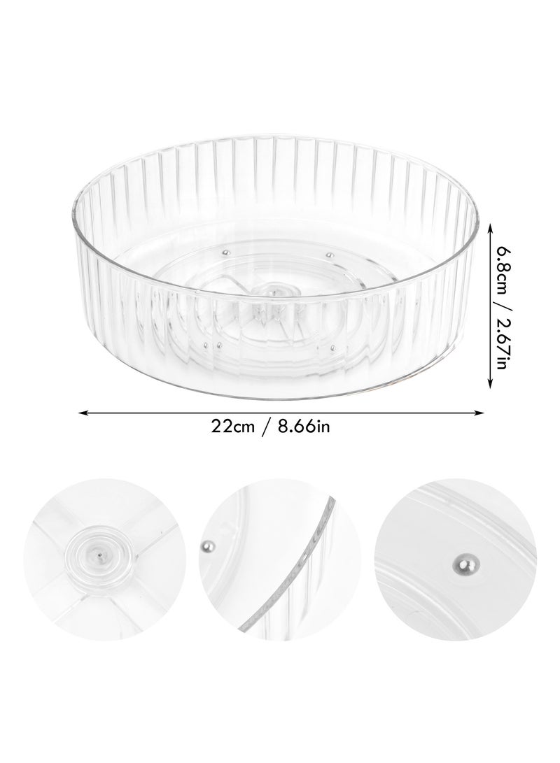 360° Rotating Organizer - 22 x 6.8 cm Turntable Rack for Kitchen, Bathroom, Pantry, and Vanity Storage  - Image 2